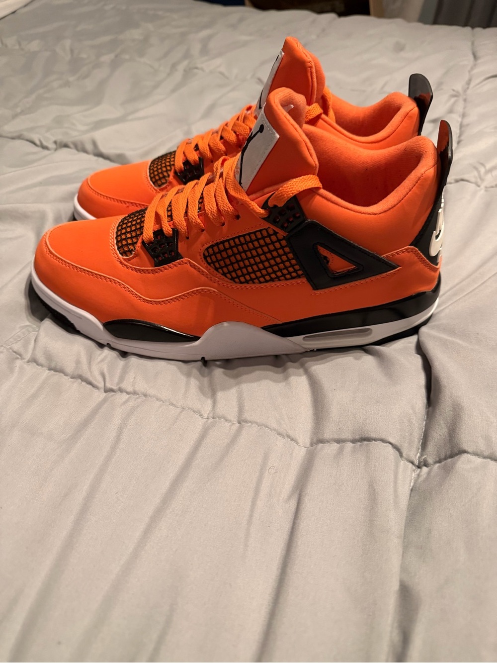 Men's Orange Basketball Sneakers - Brand Unspecified